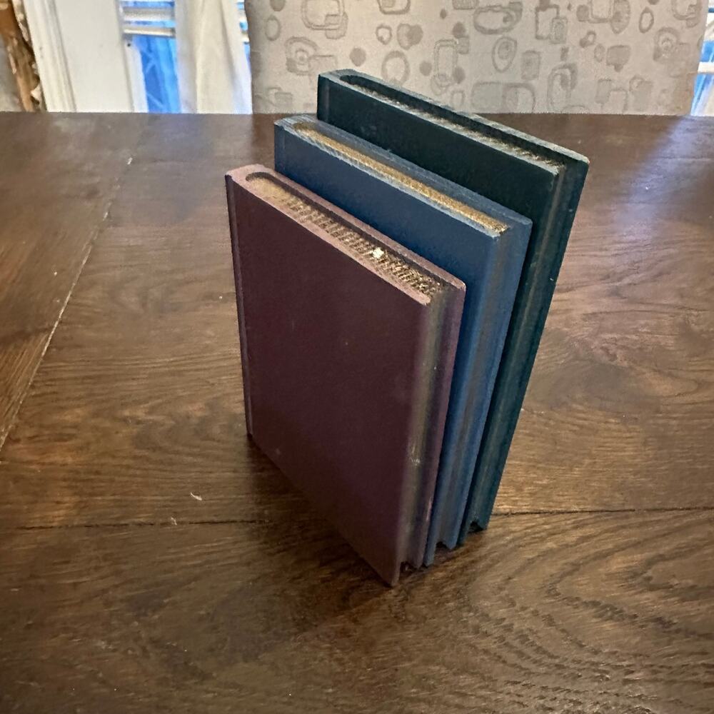 Wooden book decor